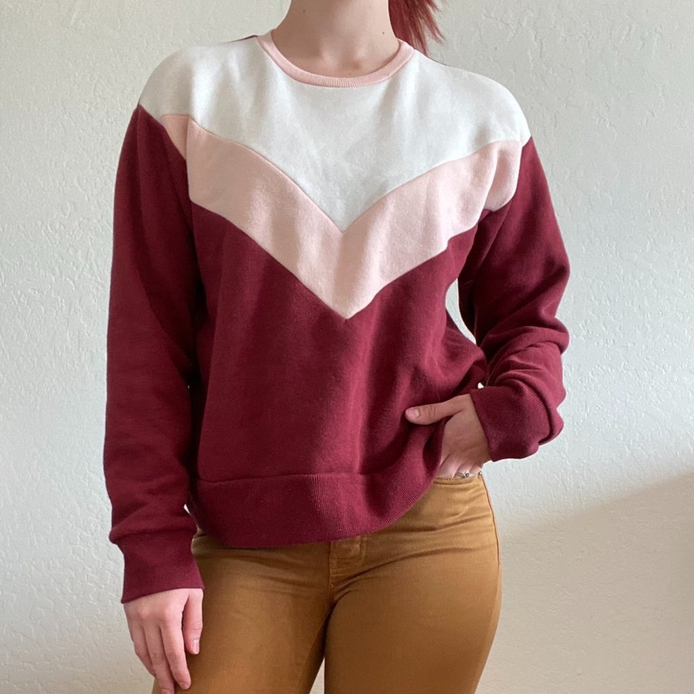 Marine Layer Chevron Retro Sweater S